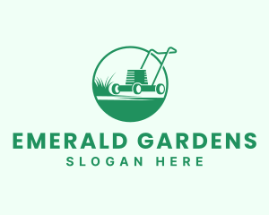 Garden Equipment Lawn Mower logo design