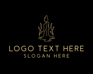 Paraffin Wax - Scented Wax Candle logo design