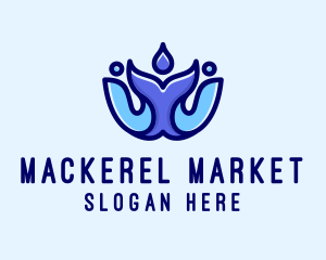 Mackerel - Whale Fin Aquarium logo design