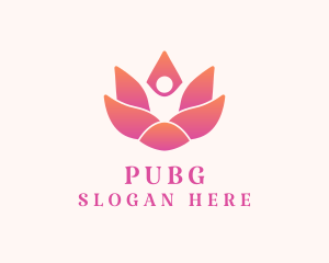 Yogi - Relaxing Flower Spa logo design
