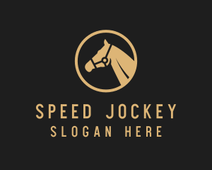 Jockey - Equine Horse Jockey logo design