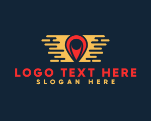 Logistics - Express Transport Pin logo design