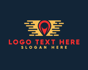 Location - Express Transport Pin logo design