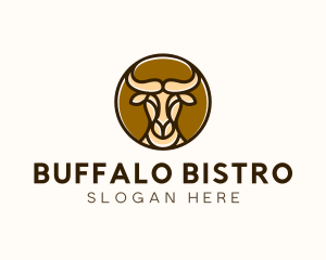 Water Buffalo Bull logo design