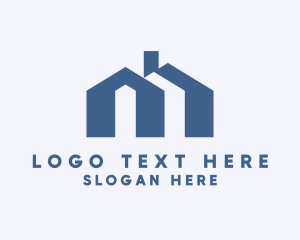 Home Rent - Residential Housing Real Estate logo design