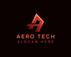 Tech Media Letter A logo design