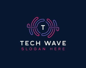 Sound Wave Audio Tune logo design