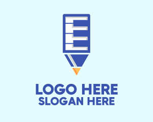 Piano Pencil Music School Logo