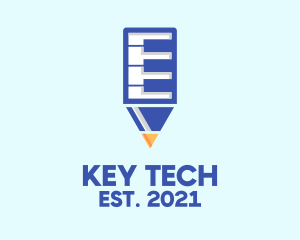 Keyboard - Piano Pencil Music School logo design