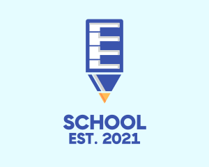 Piano Pencil Music School logo design