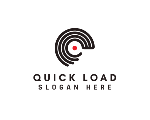 Download - Vinyl Disc Letter C logo design