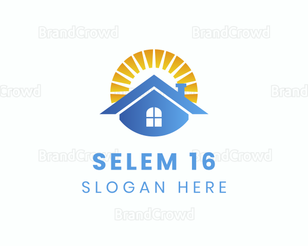 Residential House Sunrise Logo