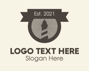 Lodging - Brown Lighthouse Badge logo design