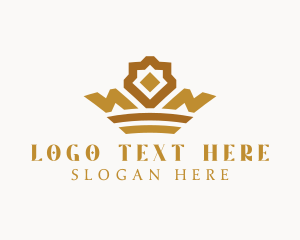 Glamorous - Luxury Diamond Crown logo design