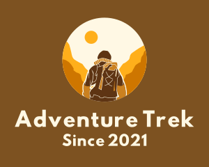 Trek - Mountain Climbing Trek Hike logo design