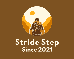 Walking - Mountain Climbing Trek Hike logo design