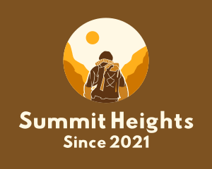 Climbing - Mountain Climbing Trek Hike logo design