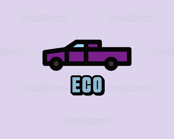 Purple Ute Car Logo