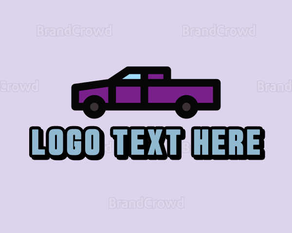 Purple Ute Car Logo