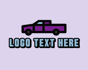 Road Trip - Purple Ute Car logo design