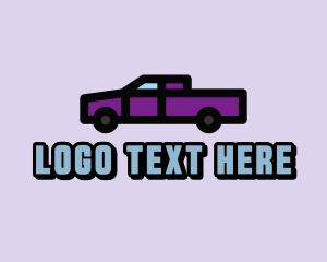 Transport - Purple Ute Car logo design