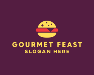 Feast - Fast Food Burger Hamburger logo design