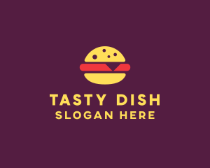 Fast Food Burger Hamburger logo design