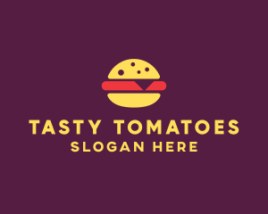 Fast Food Burger Hamburger logo design