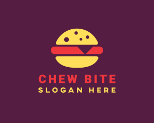 Fast Food Burger Hamburger logo design