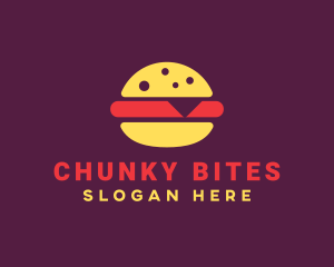 Fast Food Burger Hamburger logo design