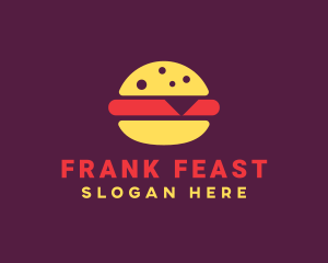 Fast Food Burger Hamburger logo design