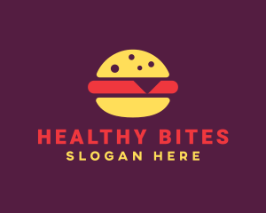 Fast Food Burger Hamburger logo design