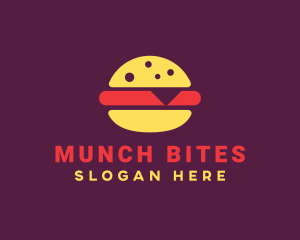 Fast Food Burger Hamburger logo design