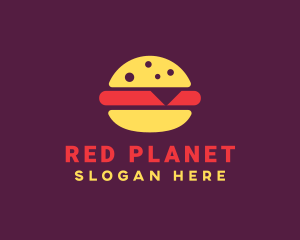 Fast Food Burger Hamburger logo design