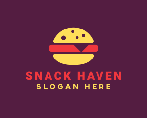 Fast Food Burger Hamburger logo design