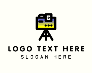 Photo Studio - Video Camera Blogger logo design