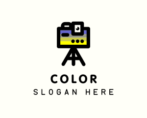 Colorful - Video Camera Blogger logo design