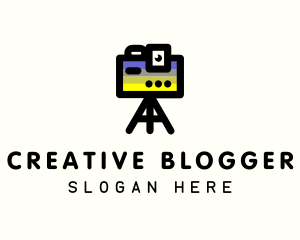 Blogger - Video Camera Blogger logo design