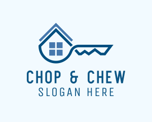 Property Management - Key House Roof logo design