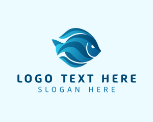Gradient - Ocean Aquatic Fish logo design