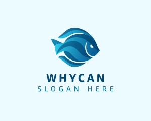 Ocean Aquatic Fish Logo