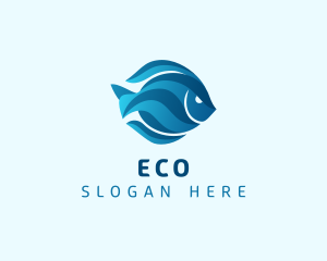 Piranha - Ocean Aquatic Fish logo design