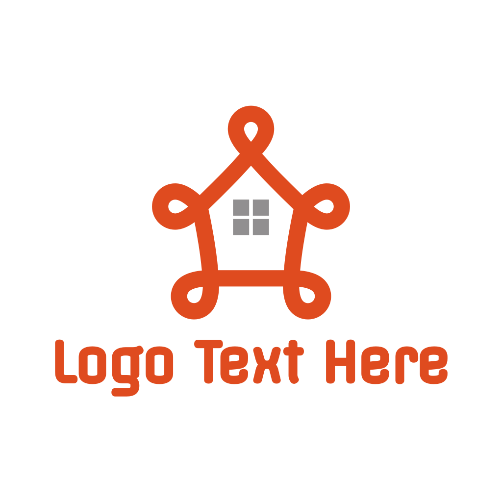 Fancy Orange House Logo | BrandCrowd Logo Maker