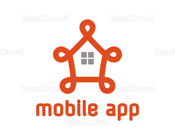 Fancy Orange House Logo