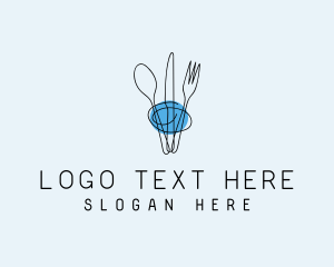 Culinary Arts - Minimalist Kitchen Cutlery logo design