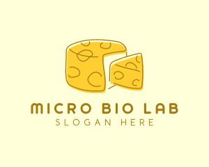 Cheese Wheel Slice logo design