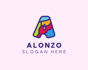 Colorful Letter A logo design