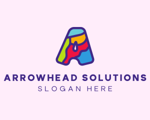 Colorful Letter A logo design