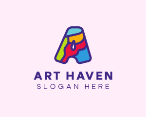 Colorful Letter A logo design