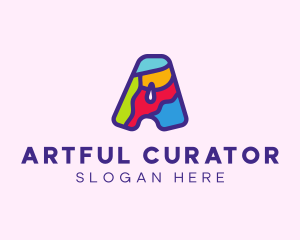 Colorful Letter A logo design